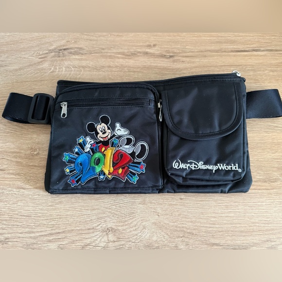 Disney Handbags - Disney Parks Mickey Mouse 2012 Waist Bag Fanny Pack Walt Disney World Black